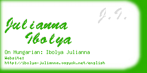 julianna ibolya business card